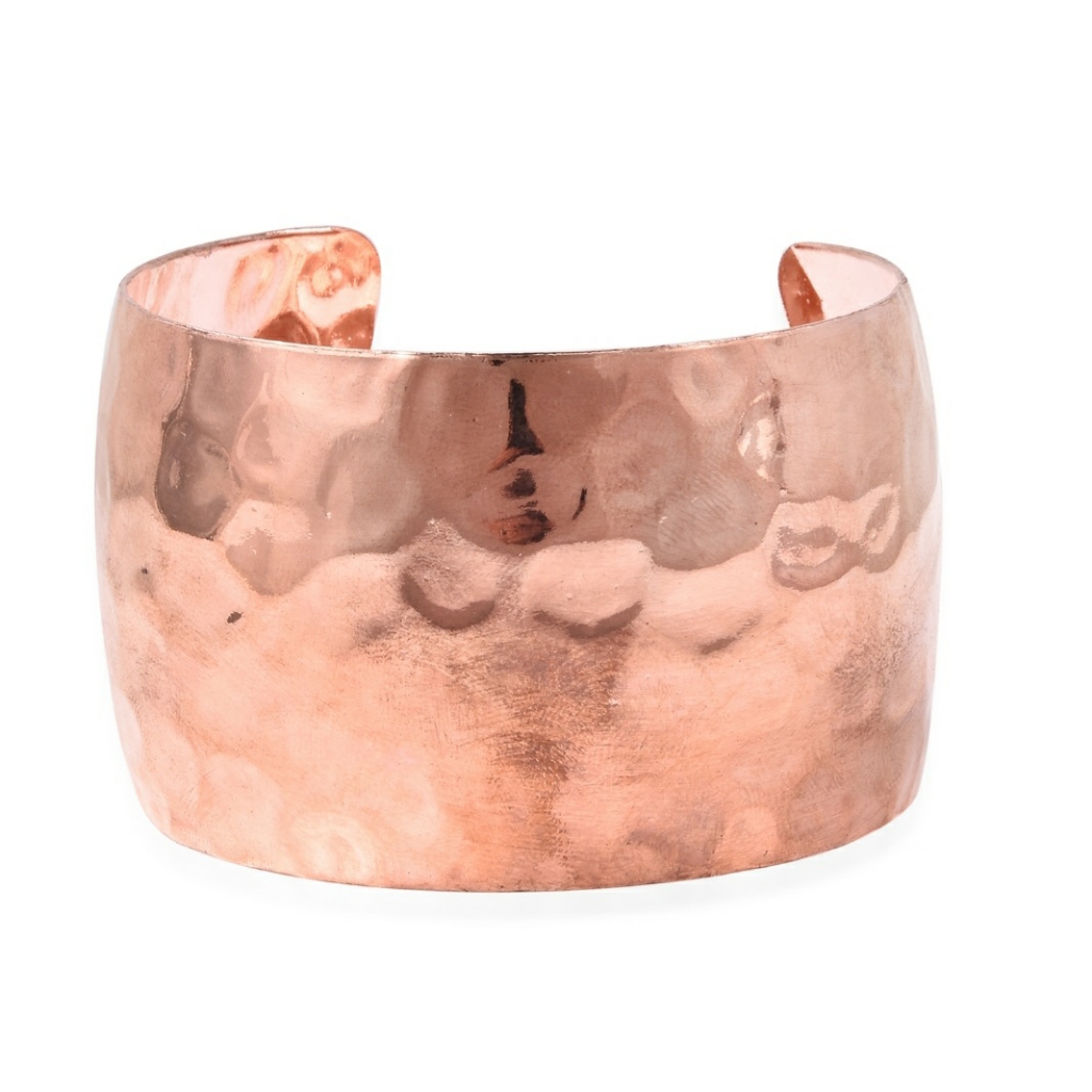 Hammered Cuff Rose Goldtone 7